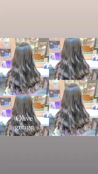 セミロング カラー RIYA❤︎ Aujuaソムリエのヘアスタイル