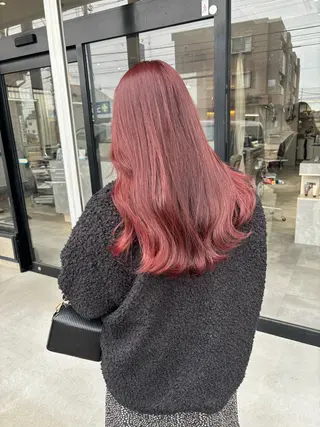 ロング カラー 長谷川 湧のヘアスタイル