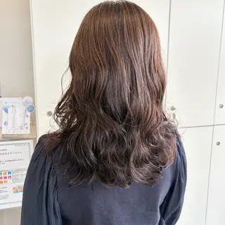 ロング カラー パーマ YUKO/ 似合わせ韓国風パーマのヘアスタイル