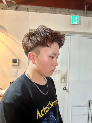 メンズ 最新ケアカラー 髪質改善YUTOのヘアスタイル