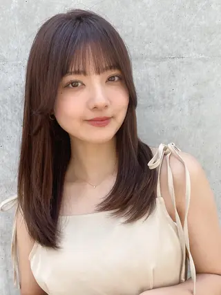 セミロング カラー レイヤー×髪質改善✨ 渋谷/佐藤侑哉のヘアスタイル