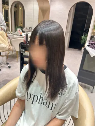 ミディアム ボブ/縮毛矯正 /大宮🎀ゆづきのヘアスタイル