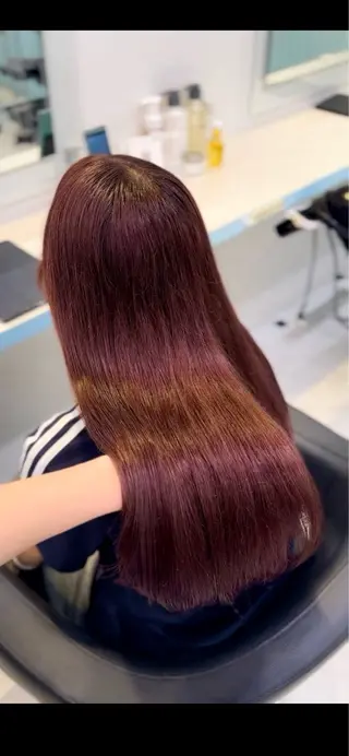 カラー 🍒♡艶髪暖色カラー saaya♡🍒のヘアスタイル