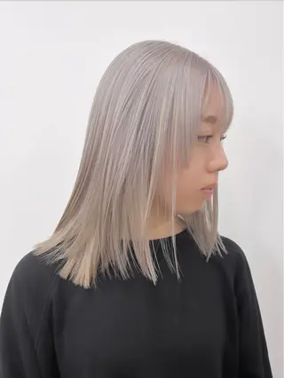 ミディアム カラー nico TOKYO 渋谷所属・ブリーチ　ハイトーン 特化🌈フジタハルキのヘアスタイル