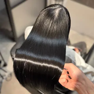 ロング カラー ブリーチなし I 髪質改善Ⅰたつやのヘアスタイル