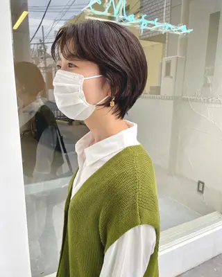 ショート カラー Masena所属・💎韓国風レイヤー /ボブ💎Namiのヘアスタイル