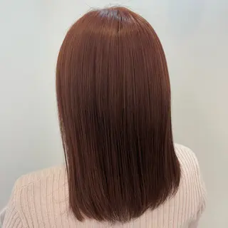 ミディアム カラー 久保 日菜奏のヘアスタイル