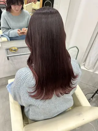 ロング カラー さあや 【透け感/艶感】のヘアスタイル