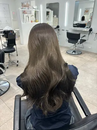 セミロング emi 韓国ワンホンヘアのヘアスタイル