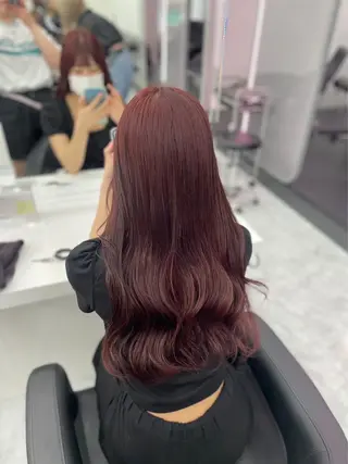 ロング カラー パーマ ヘアアレンジ メンズ キッズ ♥️韓国ヘア レイヤー♥️ゆりのヘアスタイル