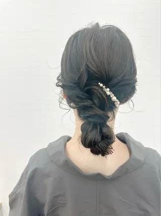 セミロング ヘアアレンジ GRANLUSSO 〜グランルッソ駅前店所属・木口 嘉美のヘアスタイル