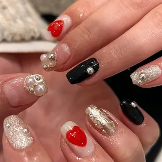 ネイル honoka ガーリーネイル໒꒱のネイルデザイン