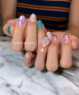 ネイル ﾈｲﾙﾙｰﾑﾘｯｶ 𝐦𝐚𝐲𝐮のネイルデザイン