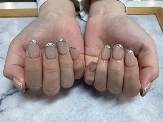 ネイル ネイルリボン 受付スタッフのネイルデザイン