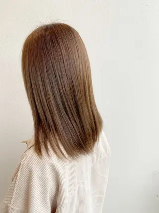 セミロング カラー PARAISO南公園店所属・パライソ竜美丘店 中根 奈緒のヘアスタイル