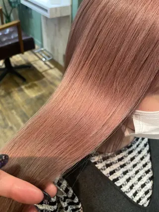 ミディアム カラー 極艶透明感カラー🐰 髪質改善/出雲つぐみのヘアスタイル