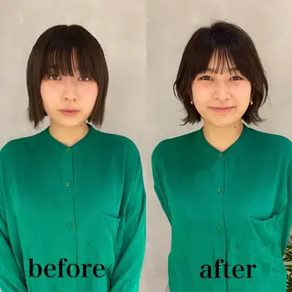 ショート パーマ レイヤーカットのプロ 大人ヘア宮森貴志のヘアスタイル