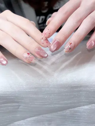 ネイル 岐阜・ワンホンネイル はんな🧡🐻‍❄️のネイルデザイン