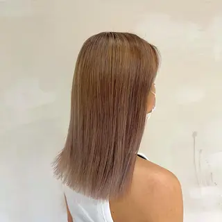 ミディアム カラー MINX所属・🌈モテるベージュ カラー💕成島 宙のヘアスタイル