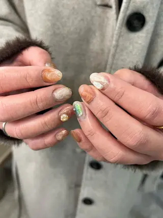 ネイル Hata nail 🎀個性派ニュアンスのネイルデザイン