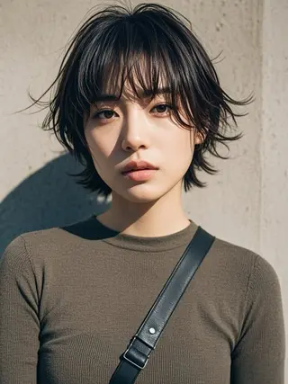 ショート ウルフカット 811 大阪梅田 ウルフのヘアスタイル