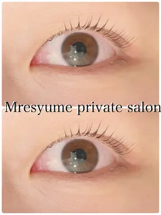 マツエク・マツパ Mresyume MAYUのマツエク・マツパデザイン