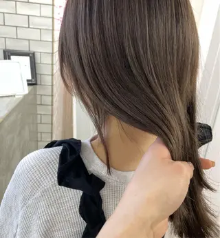 セミロング カラー Hana ♡ marshu梅田のヘアスタイル