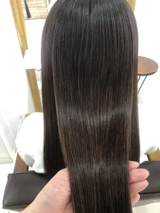 ロング 🦋ミルクティーベー ジュ🦋mayukiのヘアスタイル