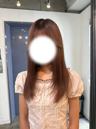 セミロング 縮毛矯正/レイヤー カット⭐️SHOTAのヘアスタイル