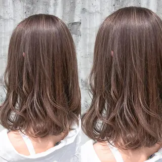 セミロング カラー Nonoka 当日予約歓迎のヘアスタイル