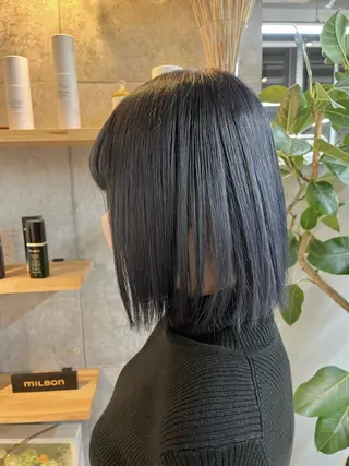 ミディアム カラー ハイトーンカラ ー/小川のヘアスタイル