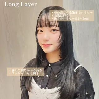 ロング レイヤーカット/ ウルフカット/大橋 のヘアスタイル