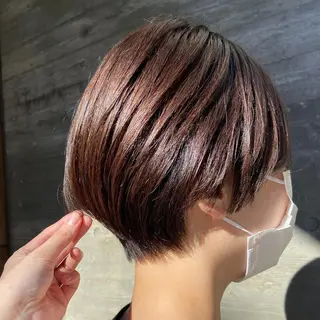 ショート カラー 暗髪/艶髪/Ono .のヘアスタイル