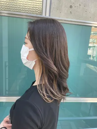 ミディアム カラー レイヤーカット/髪質 改善/矯正🤍吉田のヘアスタイル