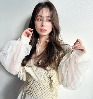 セミロング カラー ヘアアレンジ SHEA.学芸大学所属・一箭 恵梧/ロングヘアのヘアスタイル