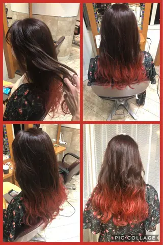 ロング カラー 100%髪質改善特化 TRUNSのヘアスタイル