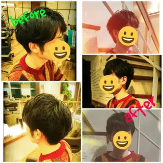 ショート メンズ kawabe maikoのヘアスタイル