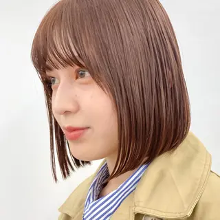 ショート カラー 暖色/艶髪/ボブ/ ショート/Ayaのヘアスタイル