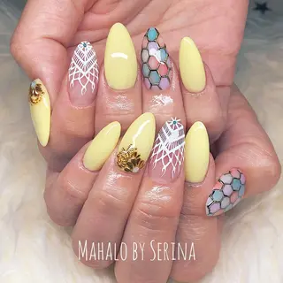 ミディアム カラー ネイル SUNNY BAE. SERINAのネイルデザイン