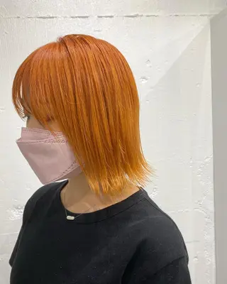 ショート カラー ヘアアレンジ ササキカズマ〻透明感 〻色落ち〻赤み消しのヘアスタイル