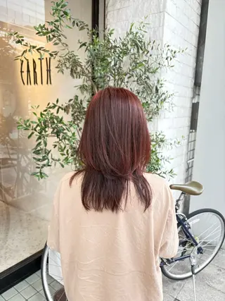 ミディアム 熊倉 茜のヘアスタイル