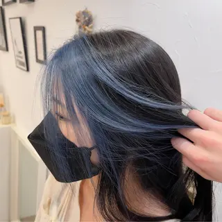 ミディアム カラー CARE SHINSAIBASHI所属・縮毛・酸性ストレート 特化のヘアスタイル