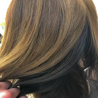 ミディアム カラー Le'a所属・渋谷/フェード/ 國分 翔のヘアスタイル