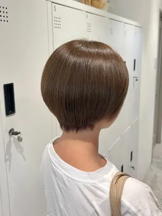 カラー 紅葉☘ ̖́- /ボブ/艶カラーのヘアスタイル