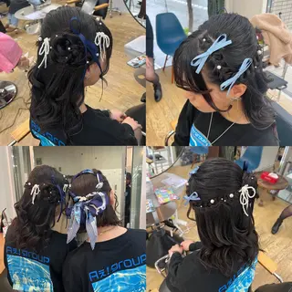 セミロング ヘアアレンジ レイヤー/ボブ/ ミニボブ/AOIのヘアスタイル