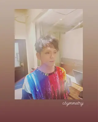 ショート メンズ ハイライト/インナー /ブリーチ/レイヤーのヘアスタイル