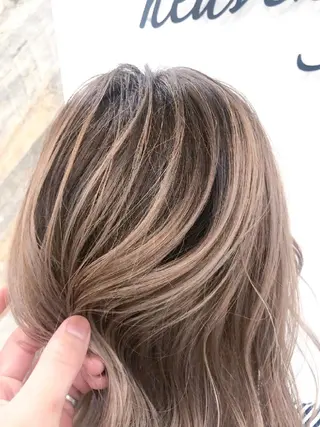 セミロング カラー amie高崎所属・高崎メンズパーマ 髪質改善TAKEのヘアスタイル