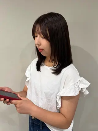 ミディアム カラー neneka レイヤーカット🍀のヘアスタイル