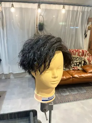 ショート パーマ メンズ Lamp所属・🌀メンズパーマ🌀 🐏丸山祐宇🐏のヘアスタイル