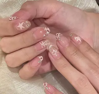 ネイル By moonネイル 🌷ワンホン/韓国風のネイルデザイン